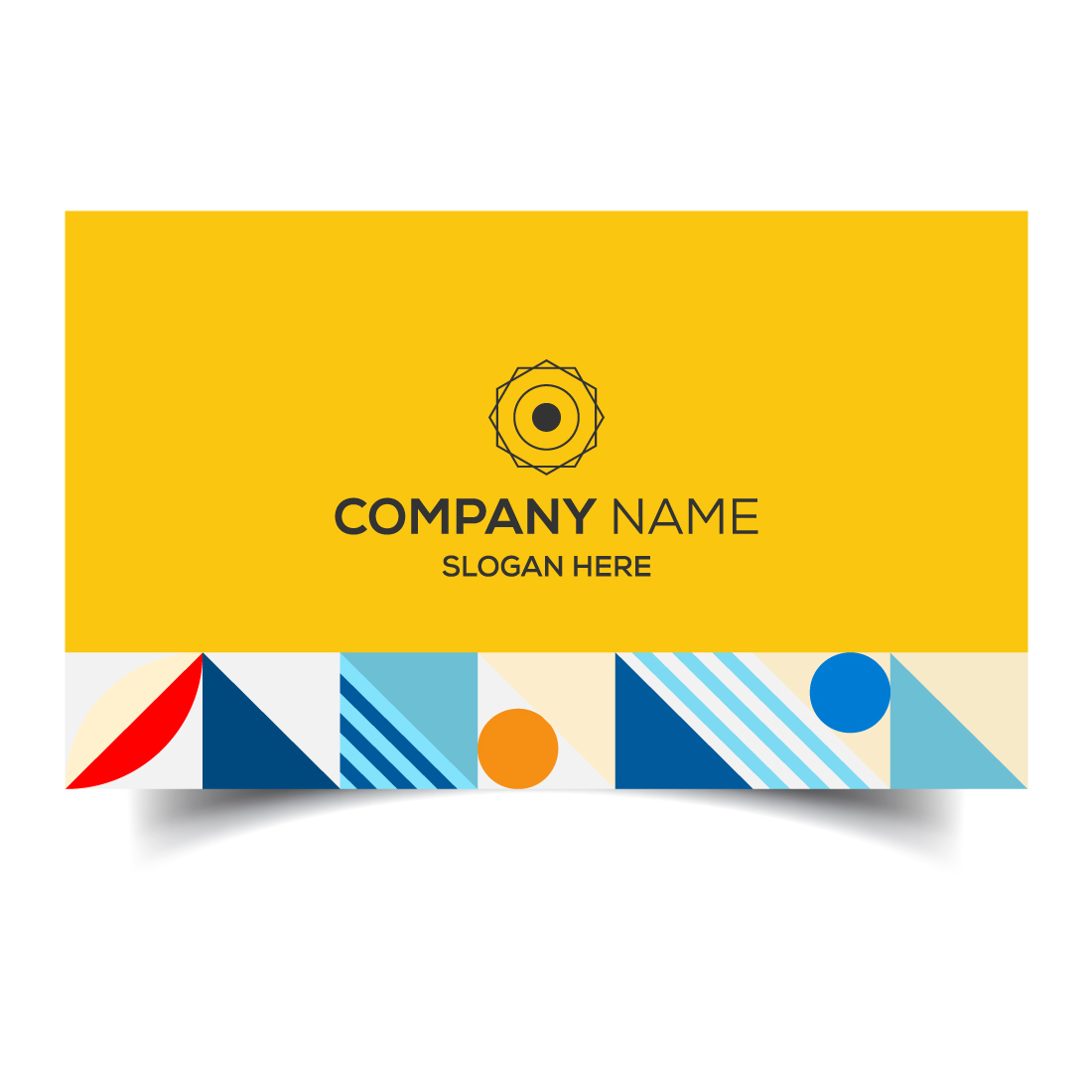 Creative and modern corporate business card template preview image.