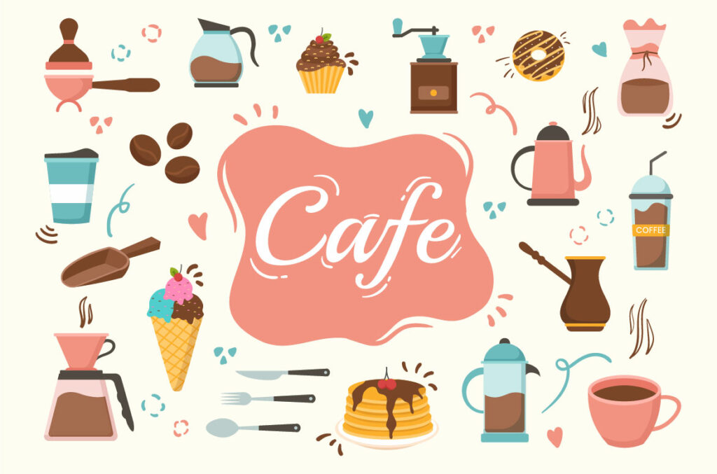Cafe Vector High Resolution 15 Cafe Vector Illustration - MasterBundles