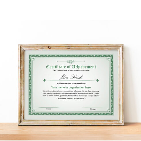Modern Certificate Template Only $9 cover image.