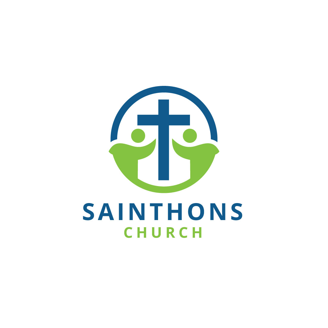 Church logo, religious family icon, Christian sign cover image.