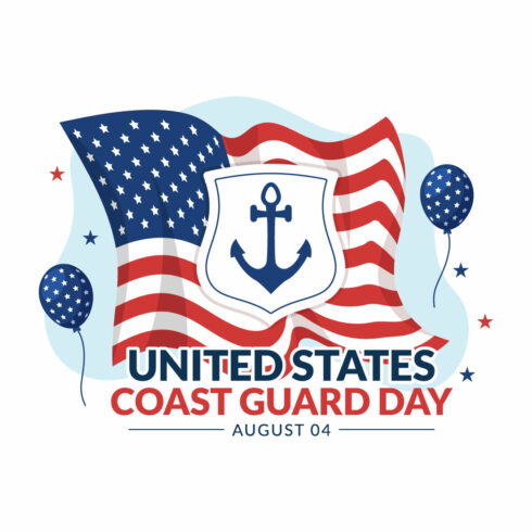 14 United States Coast Guard Day Illustration cover image.