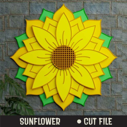 Flower 3D SVG Multilayered cover image.