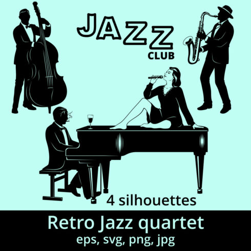 Jazz Quartet Silhouettes cover image.