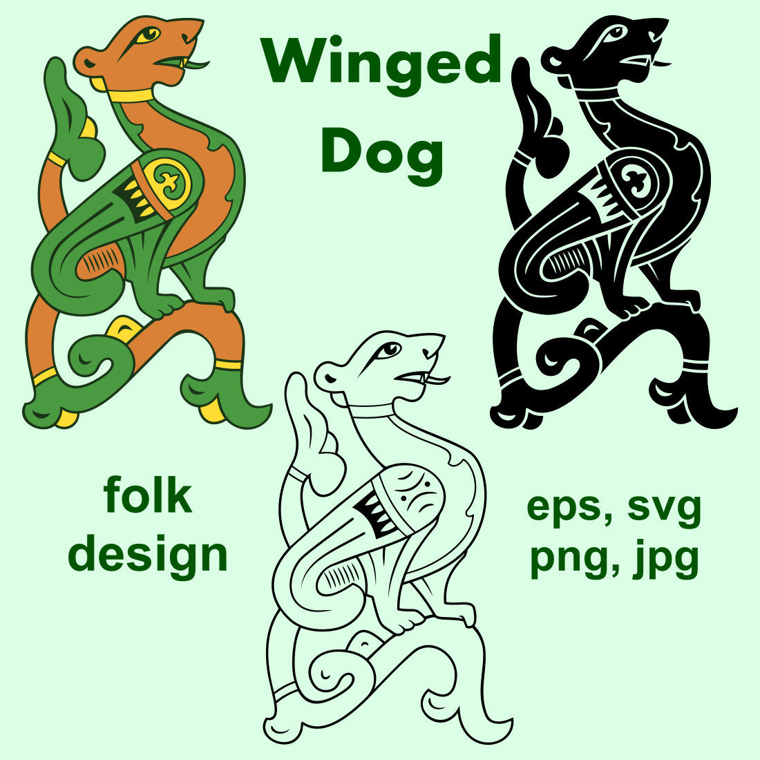 Winged Dog Folk Design cover image.