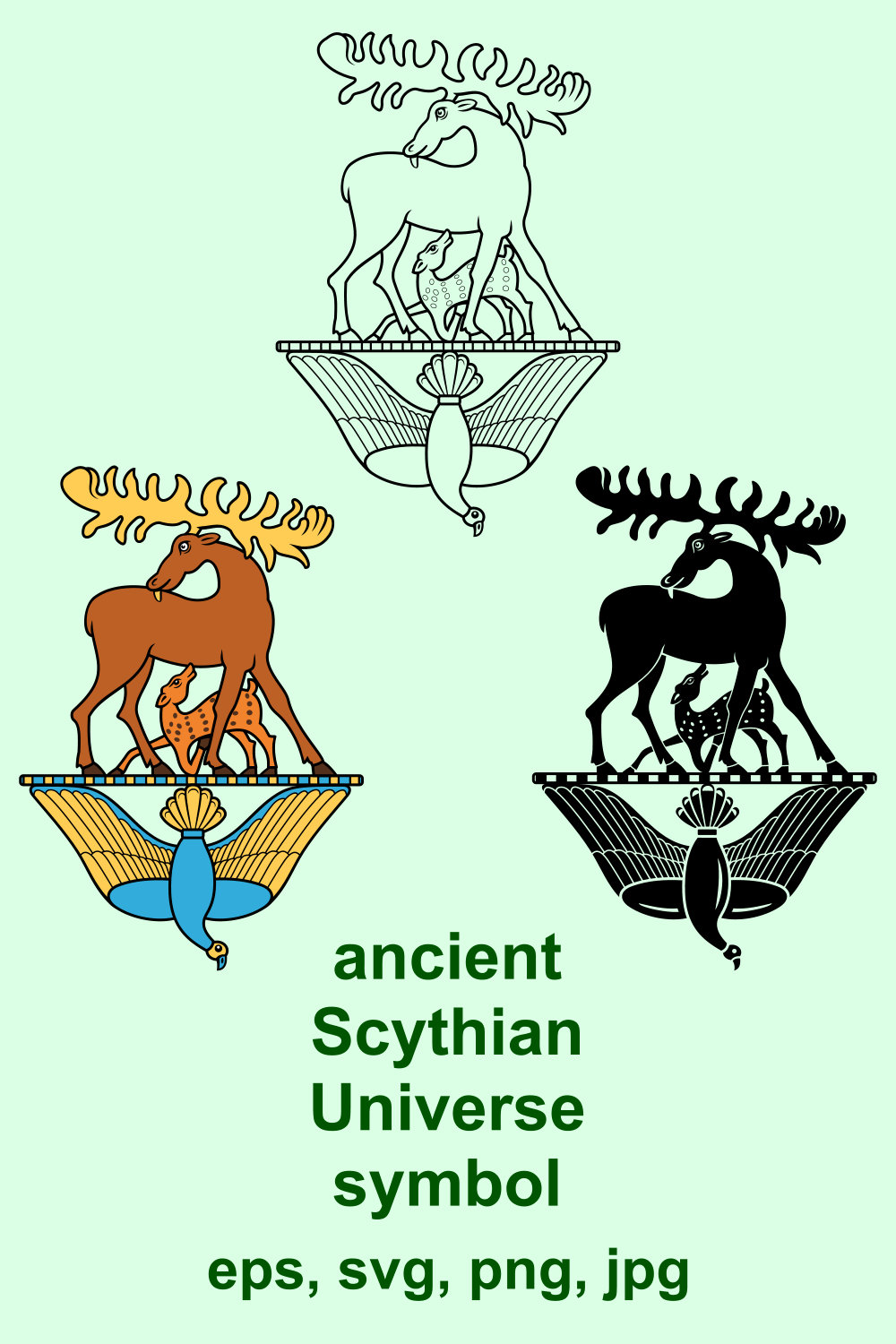 Scythian Universe Symbol svg pinterest preview image.