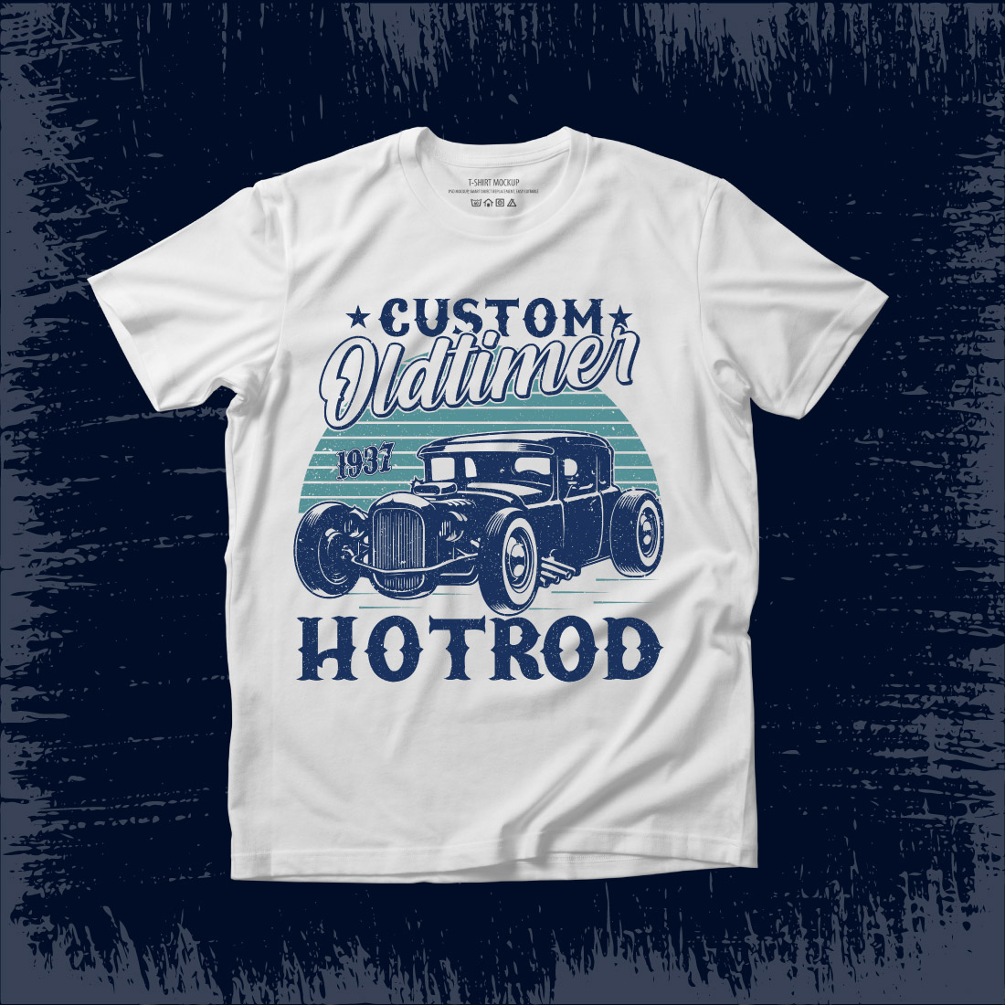 custom oldtimer 1937 hotrod hot rod t shirt design vector 6 683
