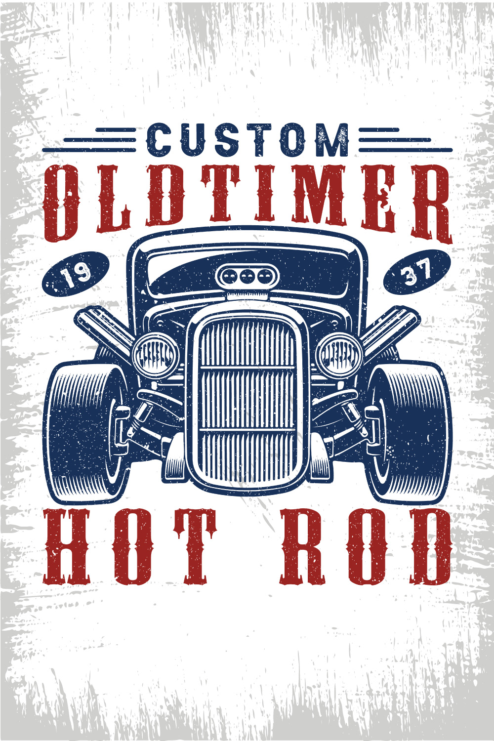 Custom oldtimer 1937 hotrod - hot rod t shirt design vector pinterest preview image.
