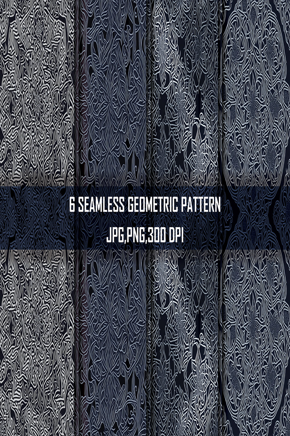 Geometric seamless pattrn pinterest preview image.