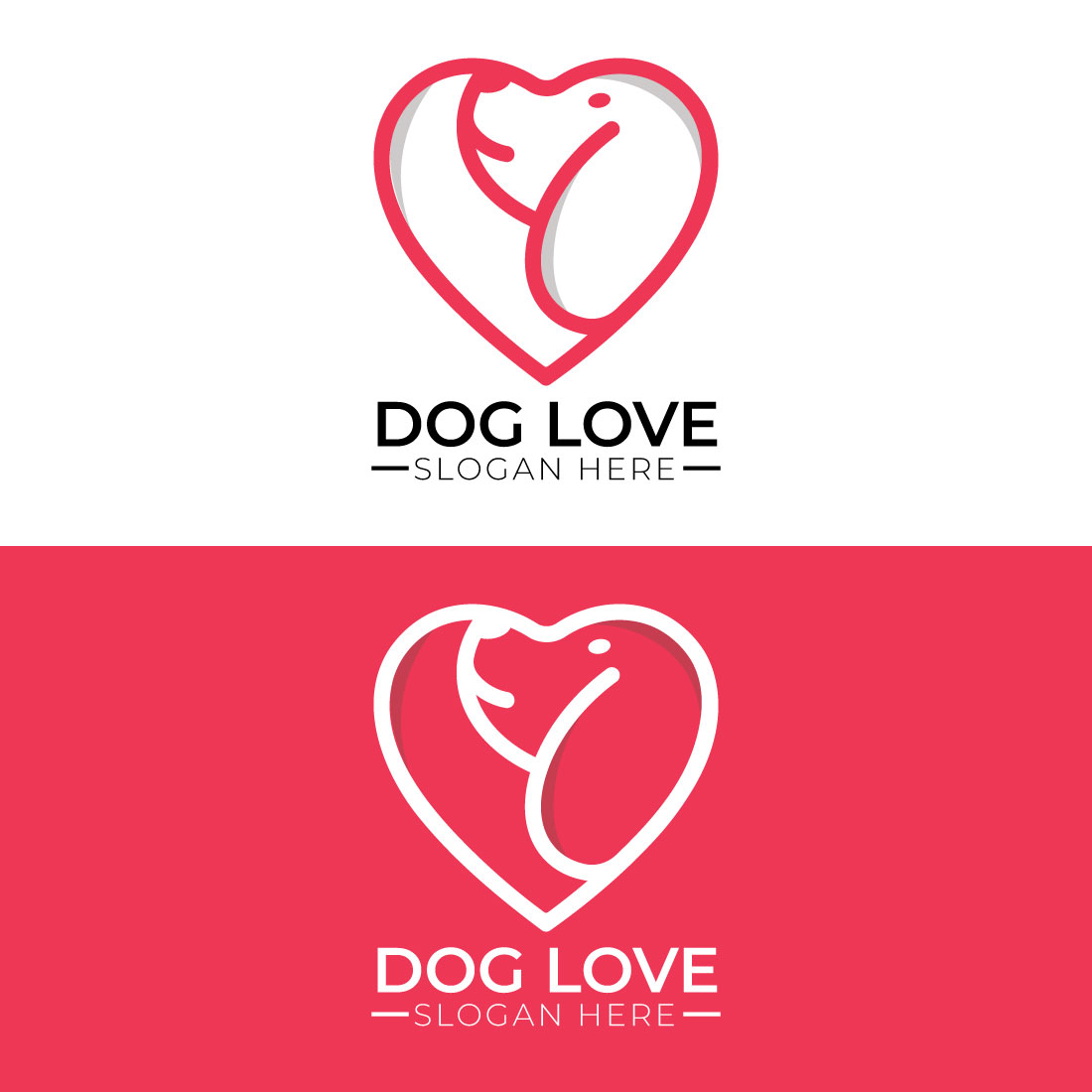 Minimalist Logo Design for DogLover preview image.