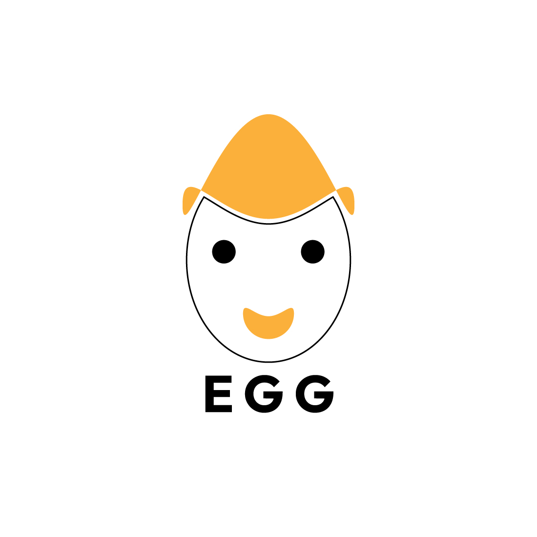Minimalist Food Egg Logo preview image.