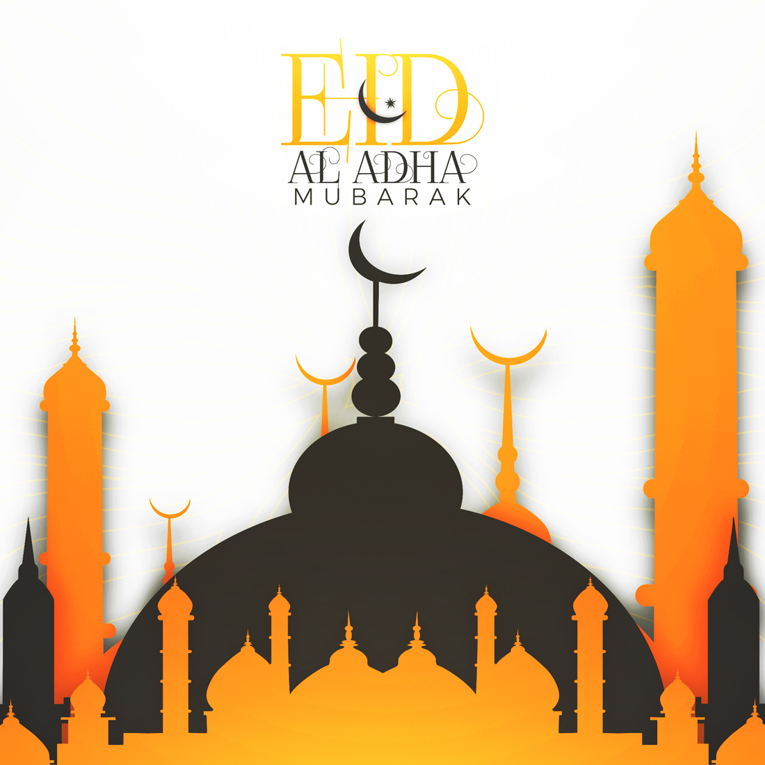 Eid al adha social media template preview image.