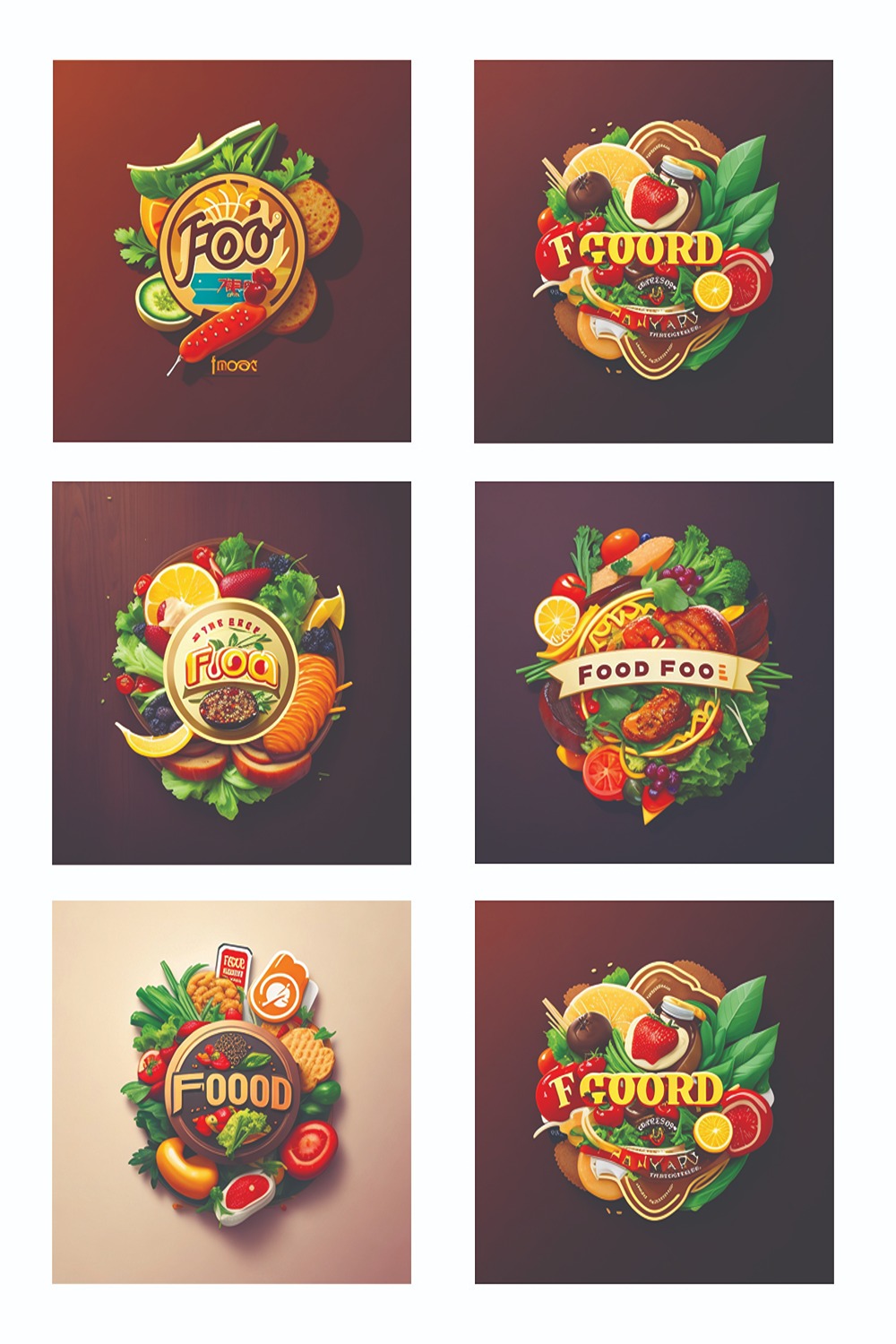 Food - Images Design Template pinterest preview image.