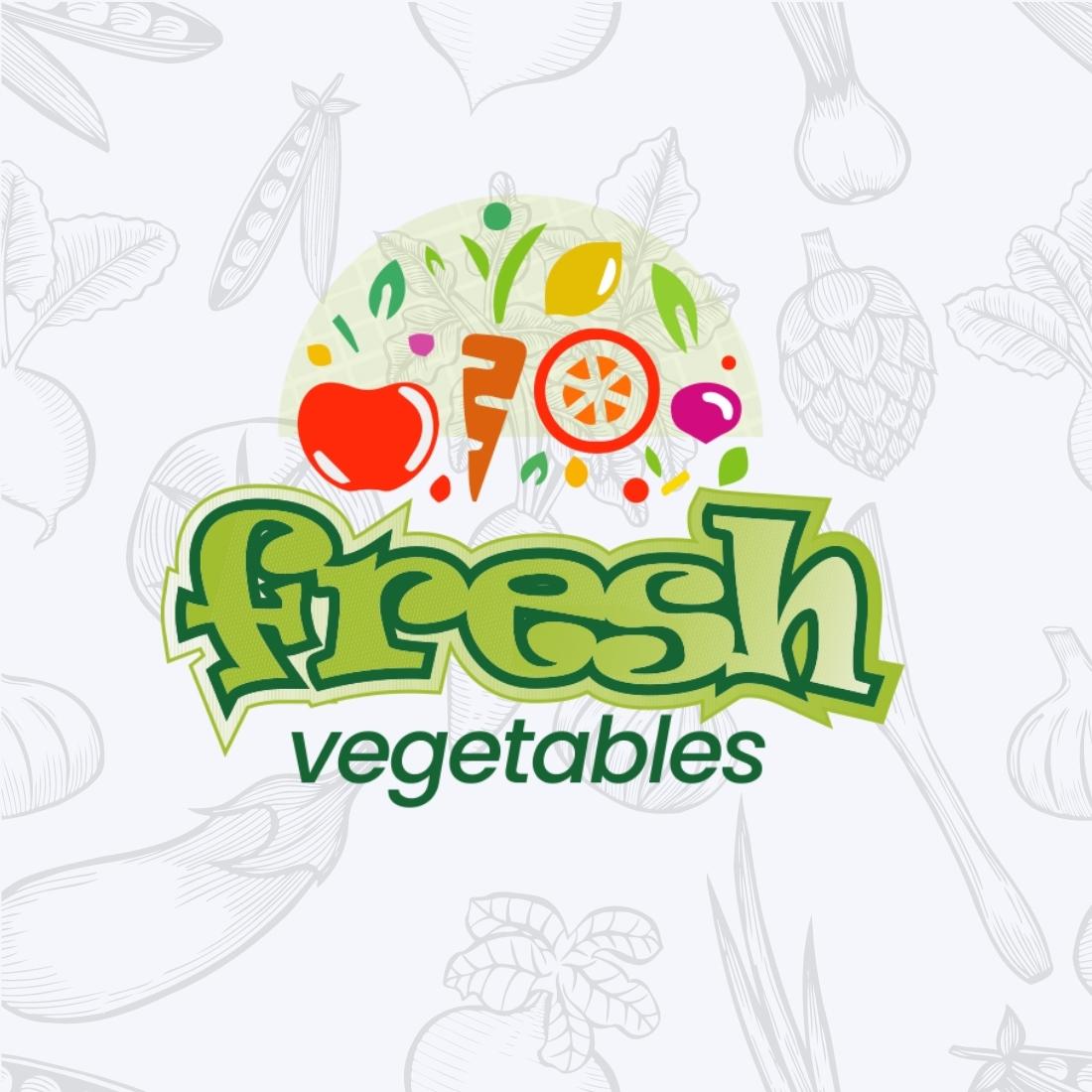 Fresh Vegetables - Logo design - Only $10 preview image.