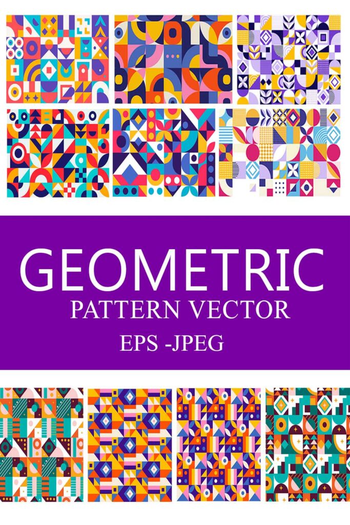GEOMETRIC PATTERNS VECTOR BUNDLE - MasterBundles