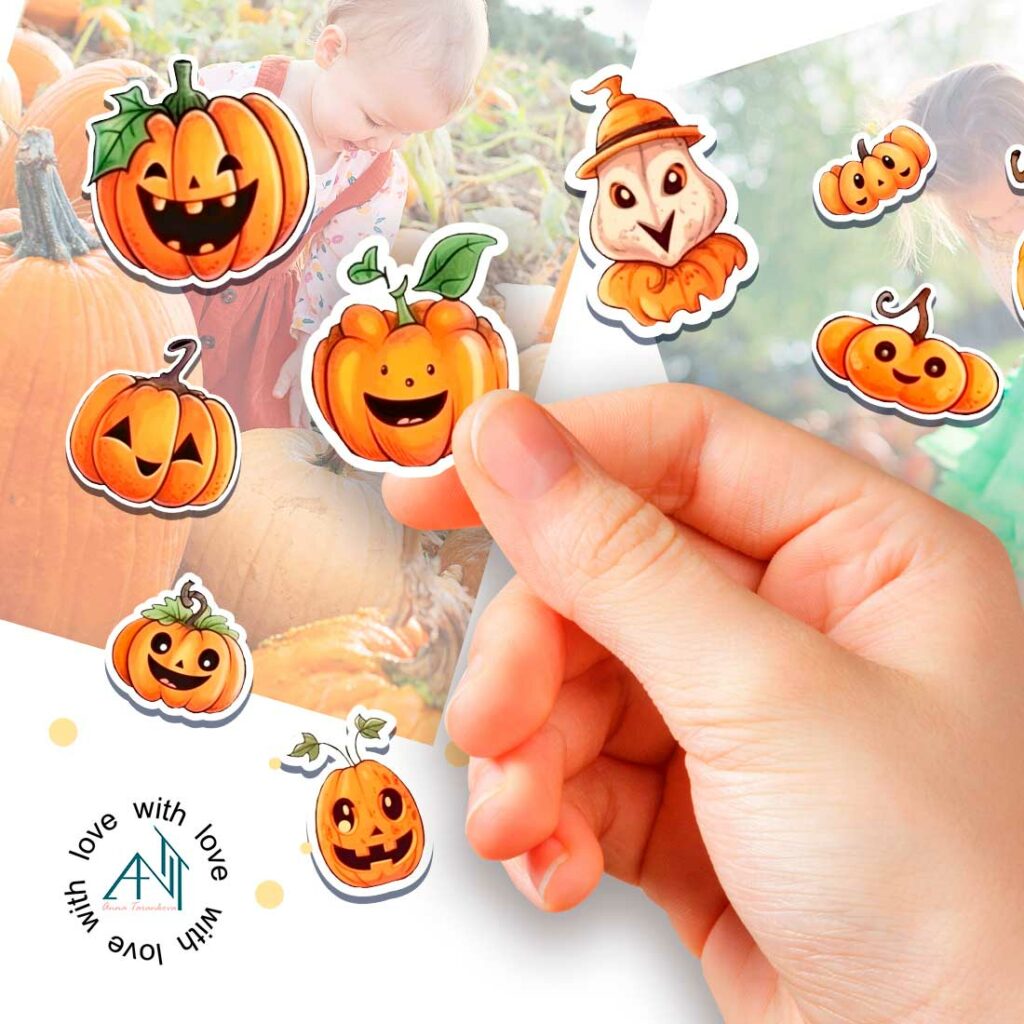 Crazy Pumpkins | 12 png sticker design - MasterBundles