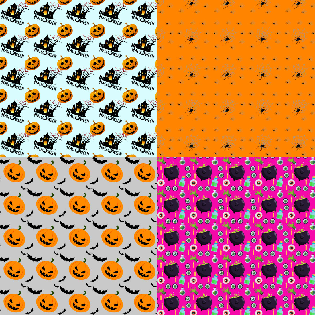 45pcs High Quality Haloween Digital Paper and Digital backgrounds in Image Format- only in $4 preview image.