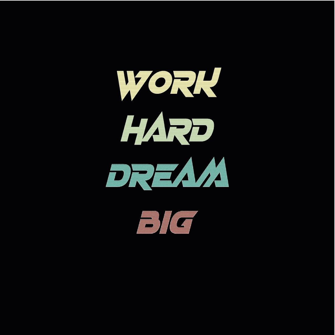 hard work dream big patch work 304