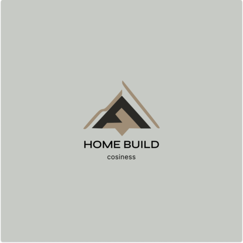 Logo for a construction company Home Build cover image.