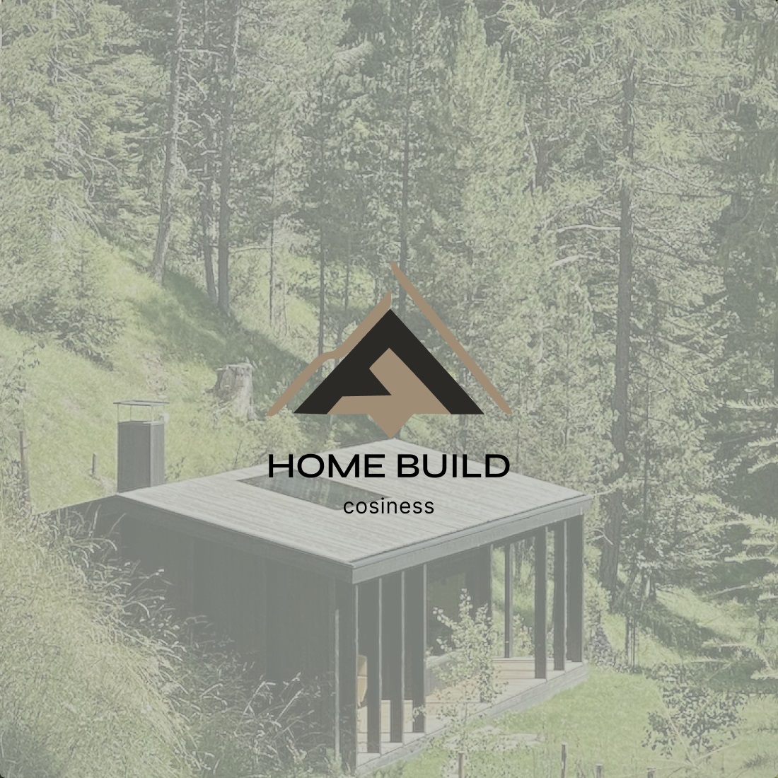 Logo for a construction company Home Build preview image.