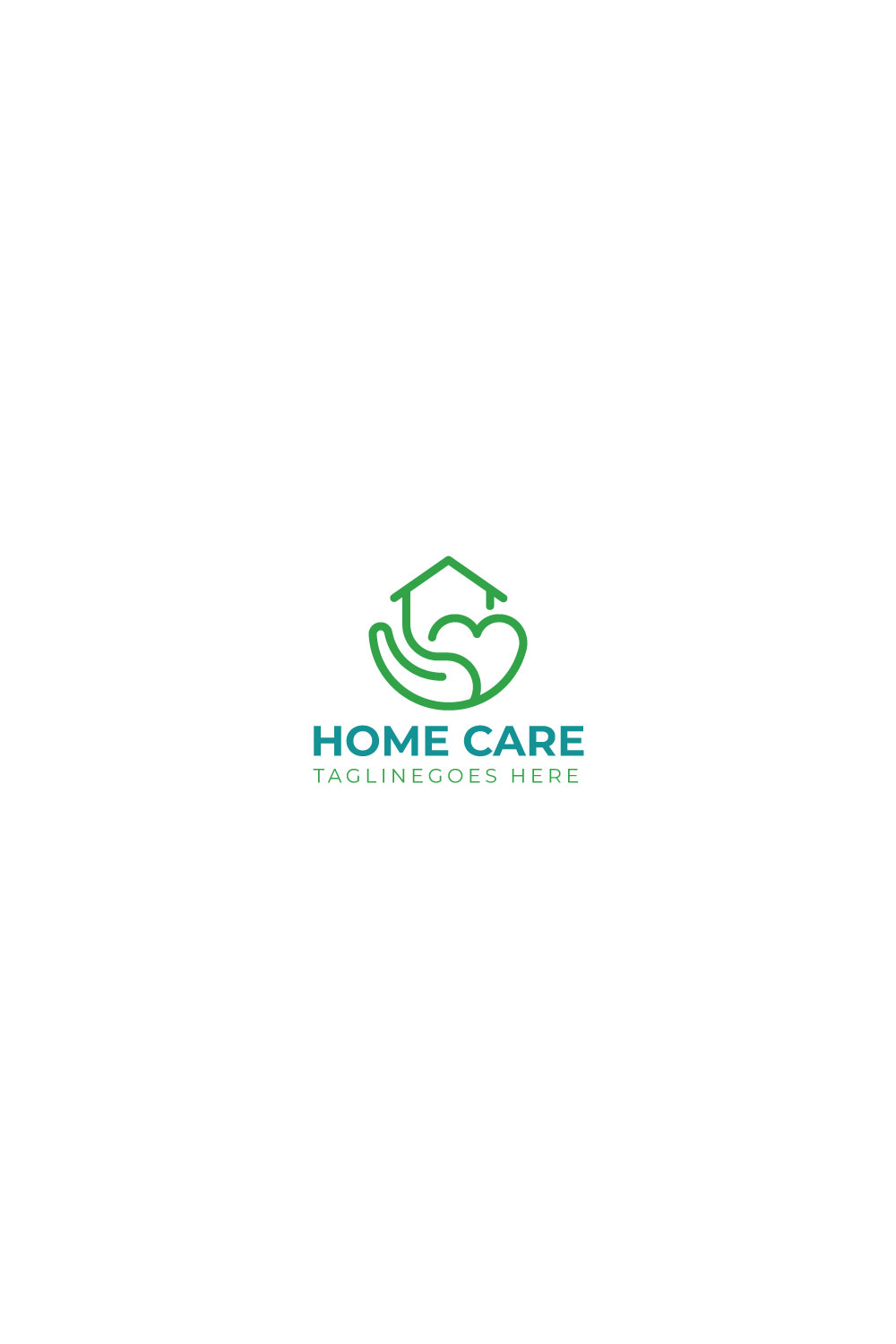 Home care logo design vector template illustration design pinterest preview image.