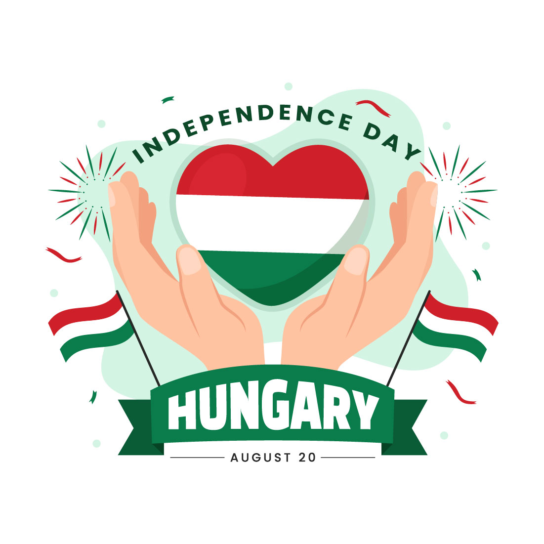 15 Hungary Independence Day Illustration preview image.