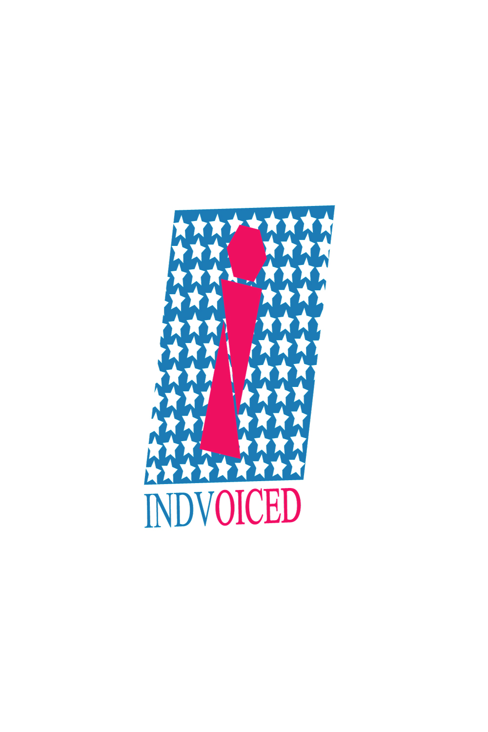 Indvoiced TShirt Design pinterest preview image.