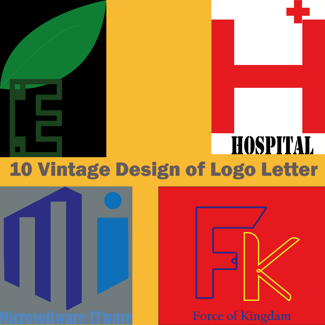 10 Vintage Design of Logo Letter preview image.