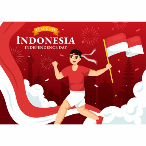 24 Indonesia Independence Day Illustration cover image.