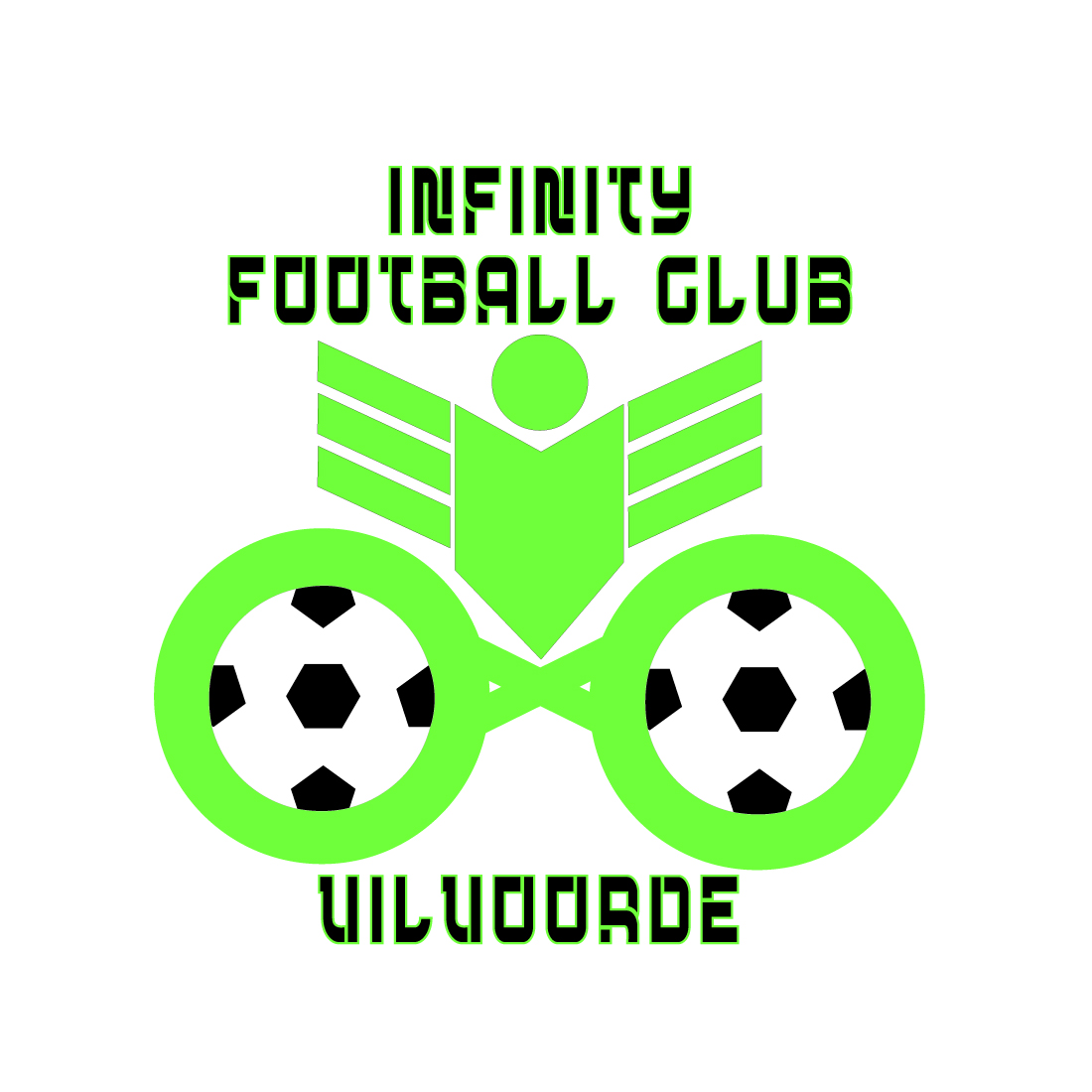 Infinity football club TShirt Design preview image.