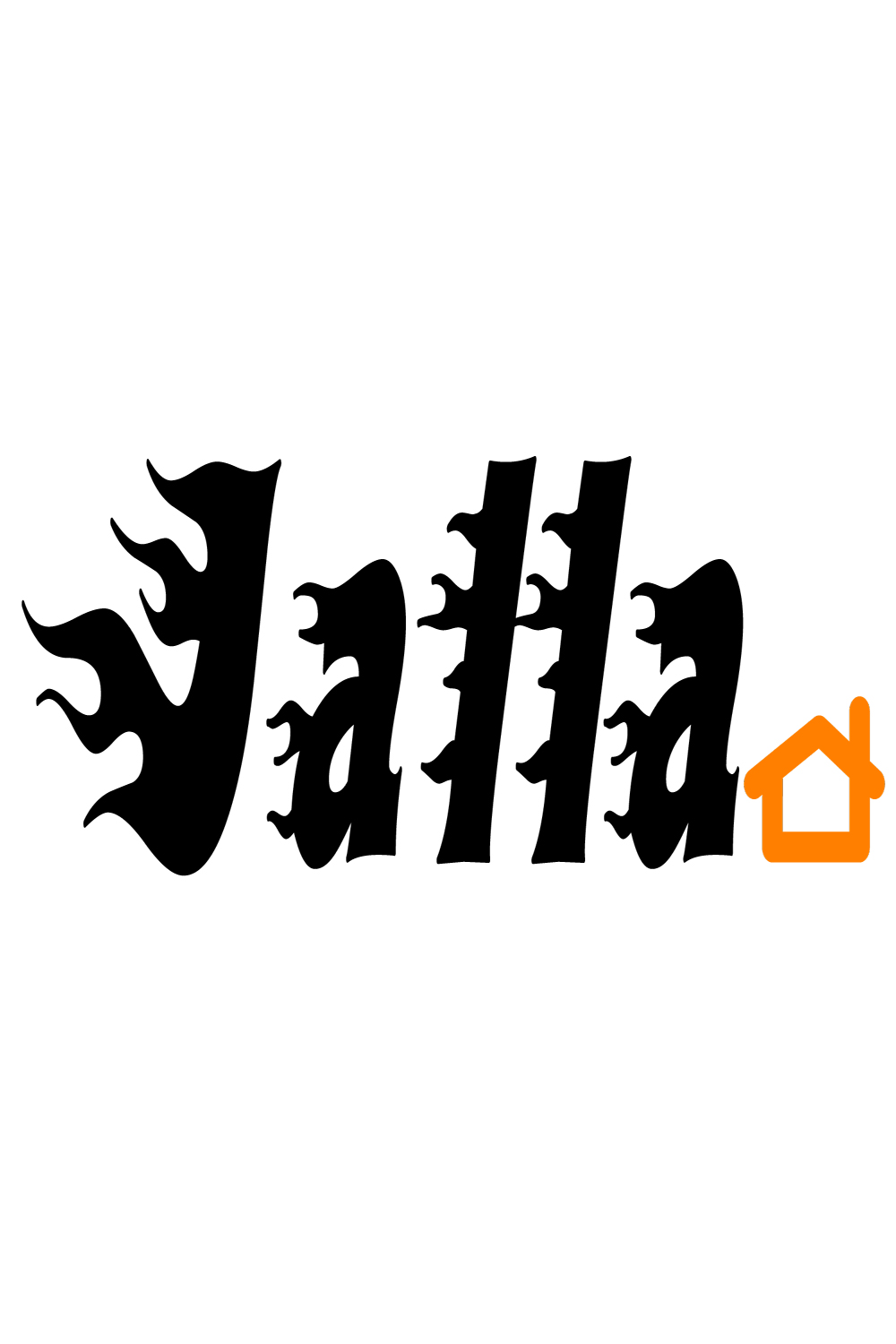 Jalla House - TShirt Print Design pinterest preview image.