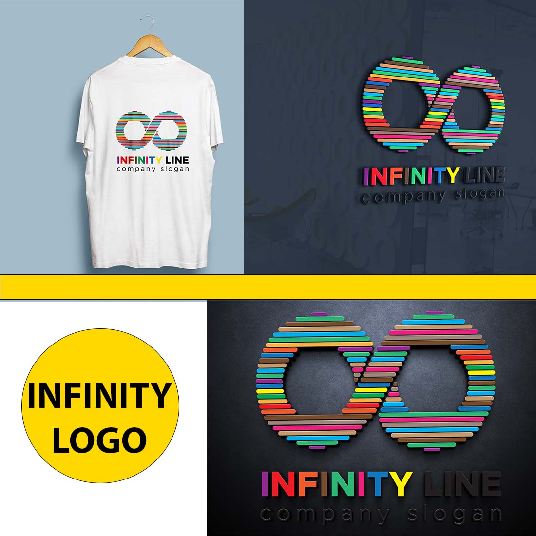 INFINITY LOGO TEMPLATE preview image.