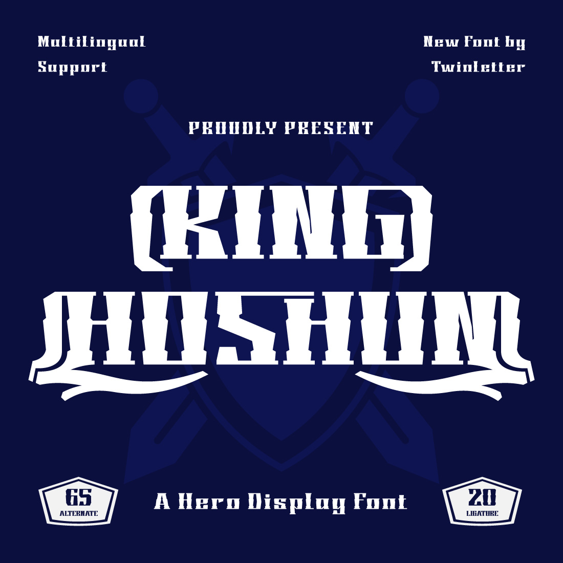 KING HOSHUN | Display Hero Font preview image.