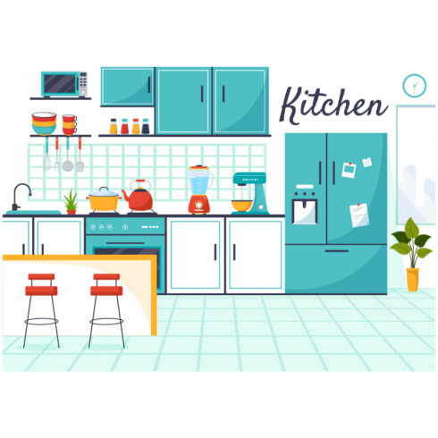 15 Kitchen Architecture Illustration cover image.