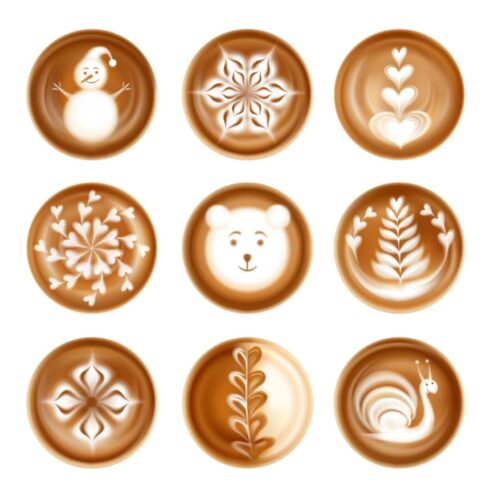 latte-art illustrations cover image.