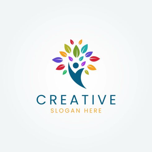 Natural Tree People Healthy Logo Design Vector Template cover image.