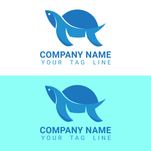 Modern turtle vector logo design cover image.