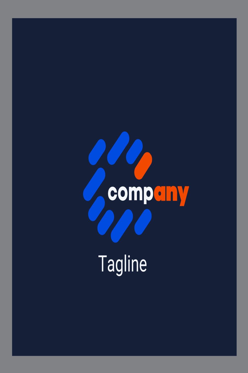 Modern Company Logo Vector Shape pinterest preview image.