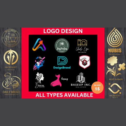 I will Create a unique and professional logo design for your businesses cover image.