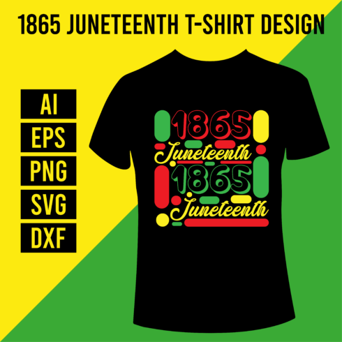 1865 Juneteenth T-Shirt Design cover image.