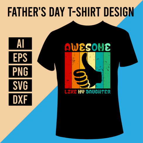 Father's Day T-Shirt Design cover image.