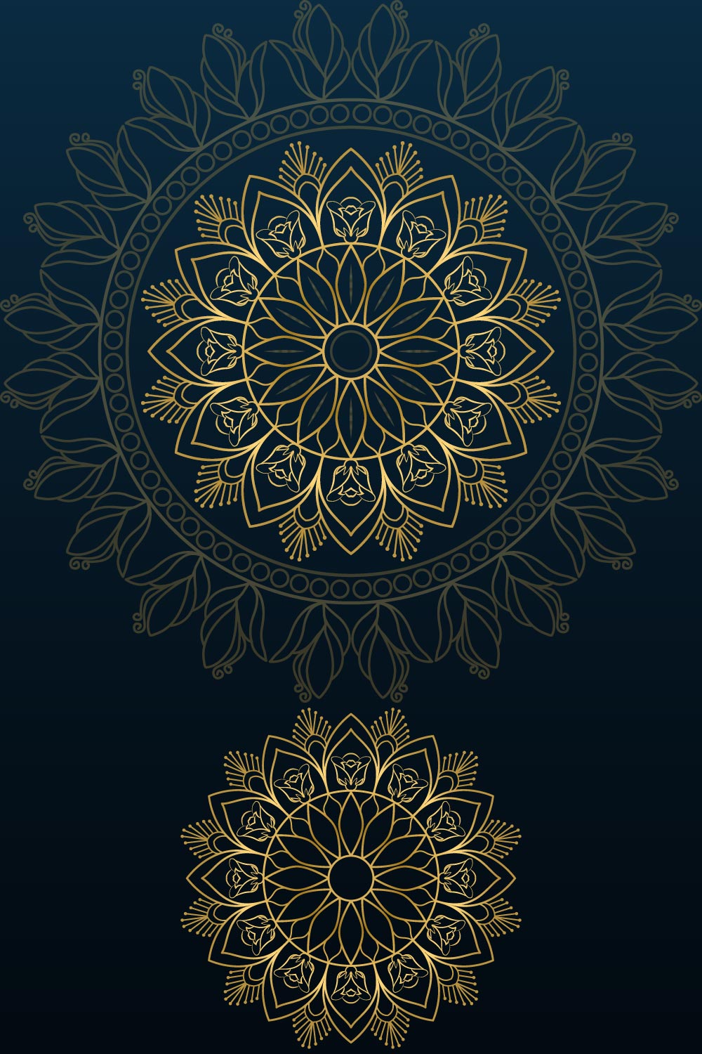 Mandala Vector Design Template SVG, Ai, EPS, PDF, JPG, PNG File pinterest preview image.