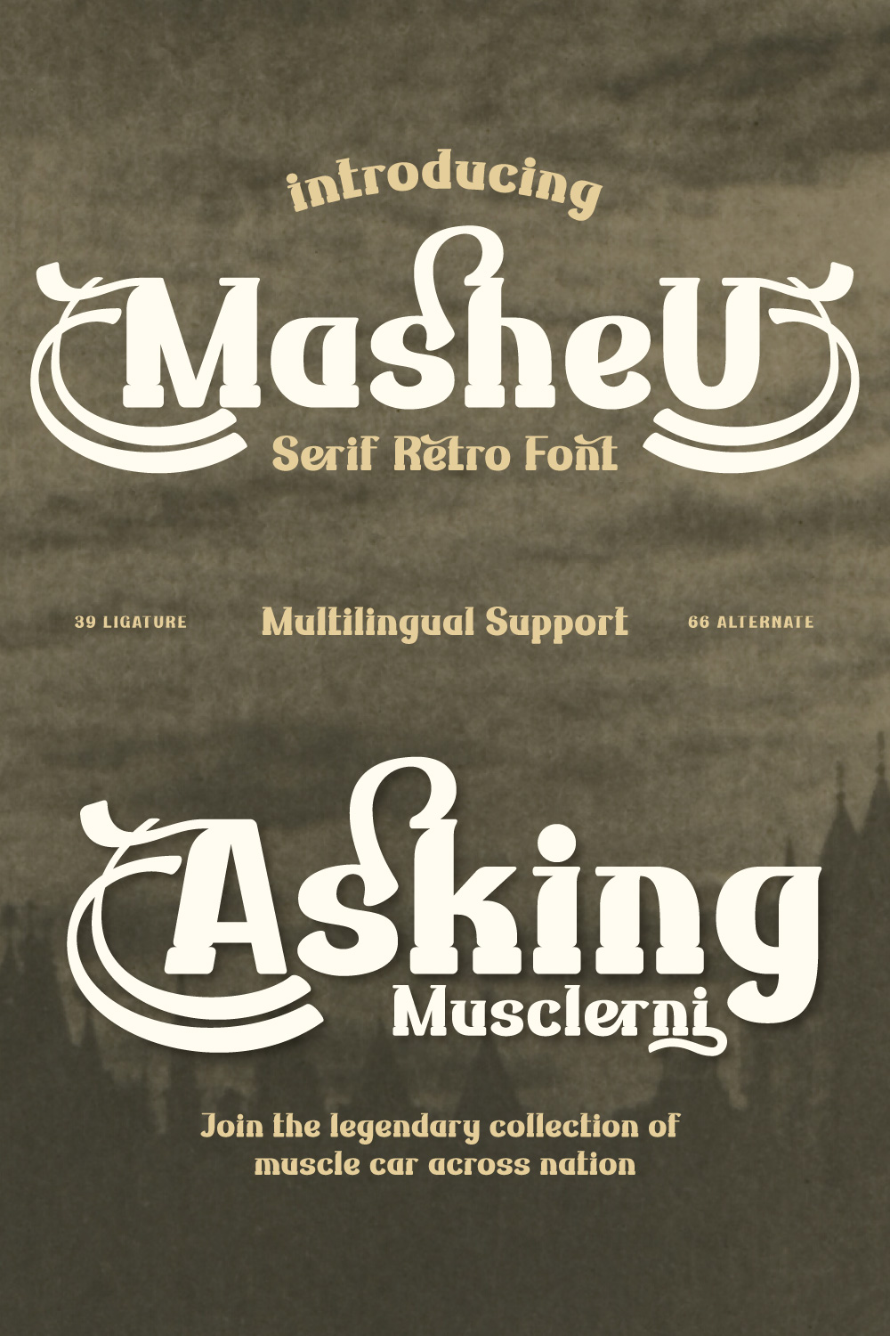 Masheu | Serif Classic Modernism pinterest preview image.