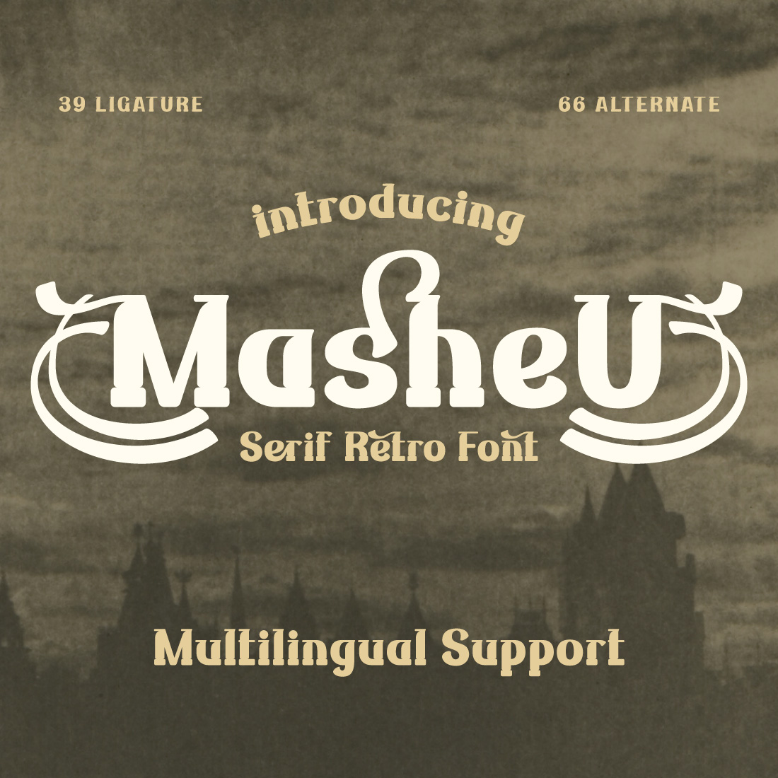 Masheu | Serif Classic Modernism preview image.