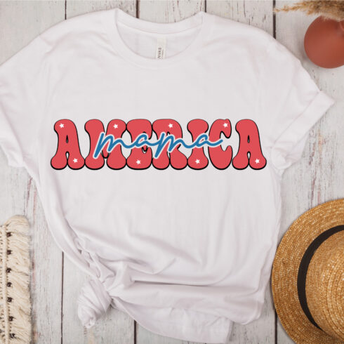 America Mama T-Shirt Design cover image.