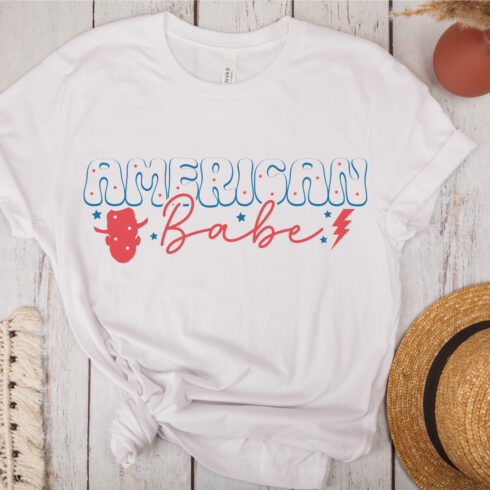 American Babe T-Shirt Design cover image.