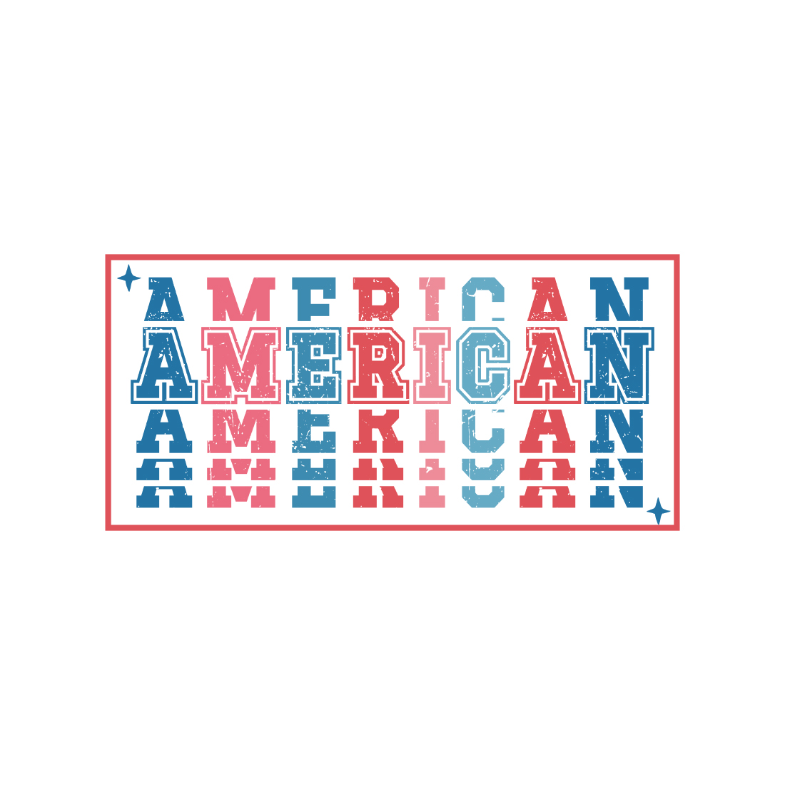 American T-Shirt Design preview image.
