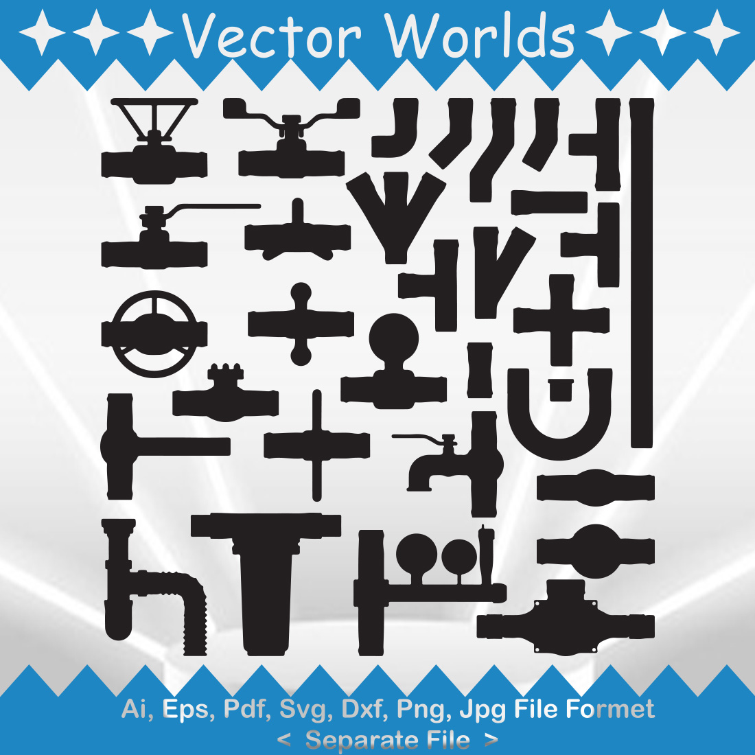 Tube SVG Vector Design preview image.