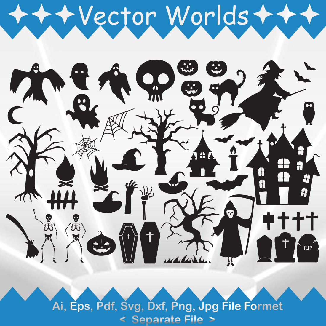 Halloween Which Party SVG Vector Design preview image.
