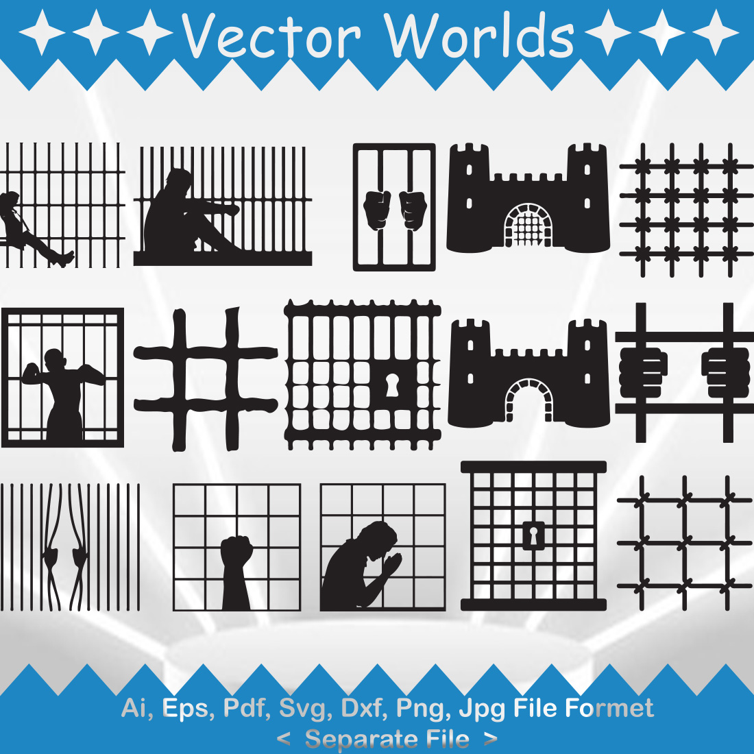 Prisoner SVG Vector Design preview image.