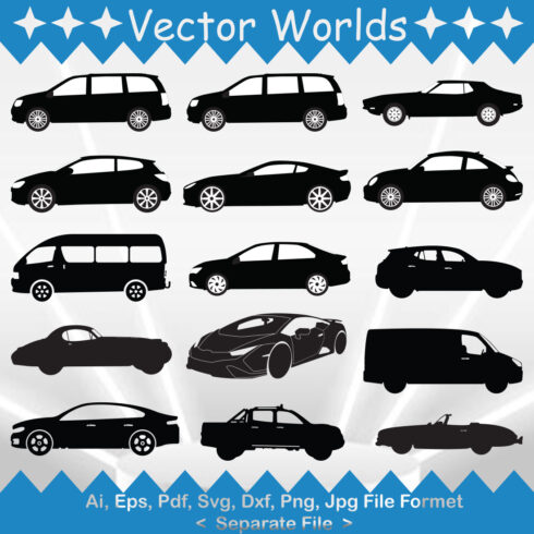Vehicles SVG Vector Design cover image.